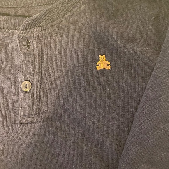 Baby Gap navy blue waffle knit shirt - Picture 4 of 4